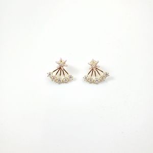 Pink Floral Earrings Studs floral🌸